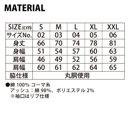 品番　5913-01　6.2オンス プレミアム ロングスリーブ Tシャツ（2.1インチリブ） - 画像 (2)