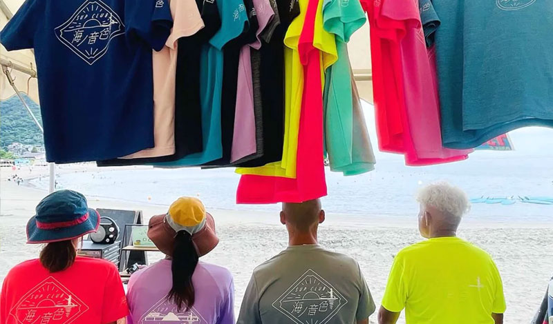 オリジナルtシャツ作成例サップクラブTシャツ 海の音色 様