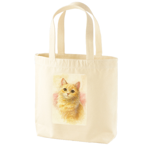 事例2｜猫×水彩風プリント：おしゃれで普段使いにも