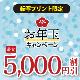 お年玉キャンペーン！10枚以上のご注文で最大5000円値引き！【転写プリント】