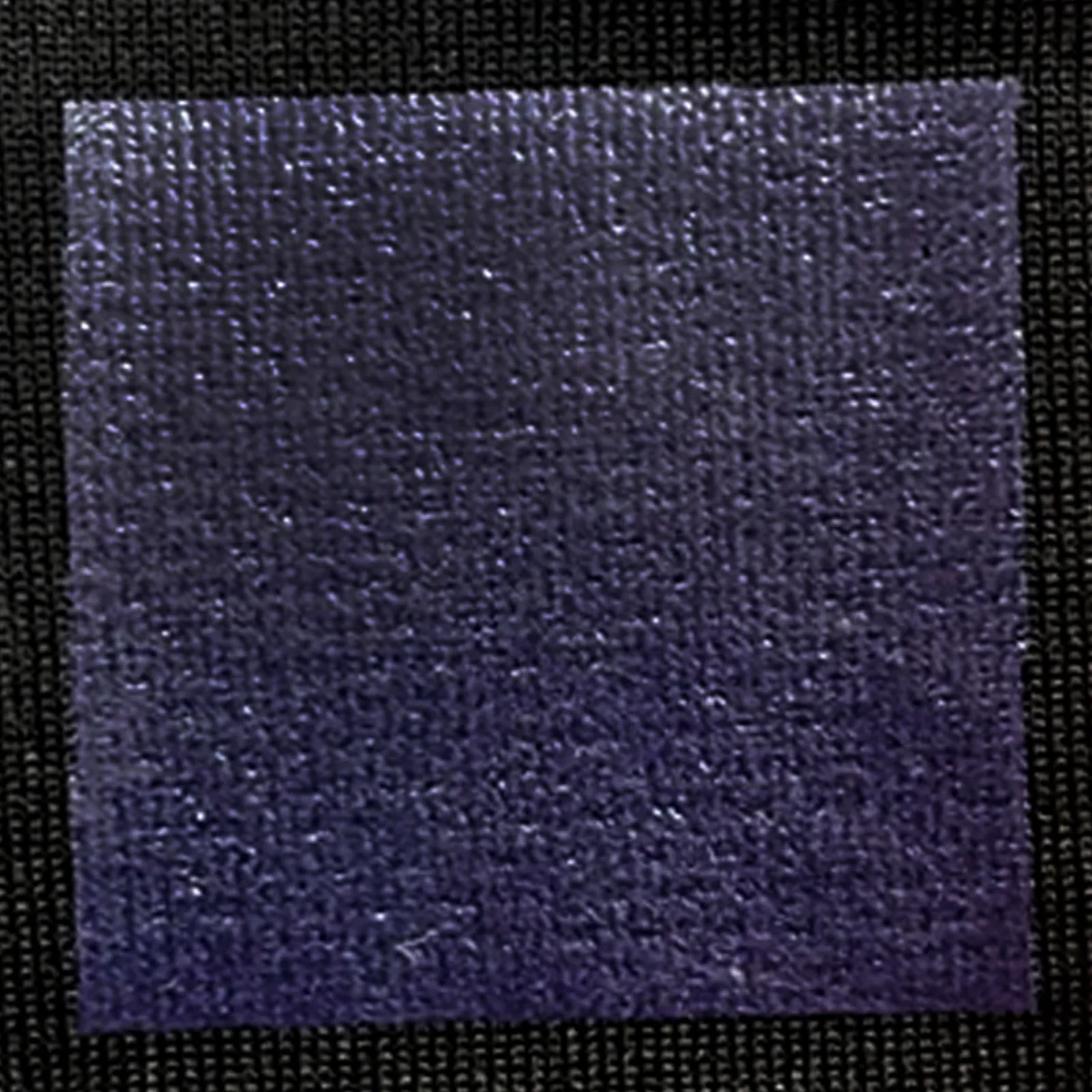 オリジナルプリント色見本 ネイビー：ドライ黒生地へのシルクスクリーンプリント仕上がり（インク番号 C-21）