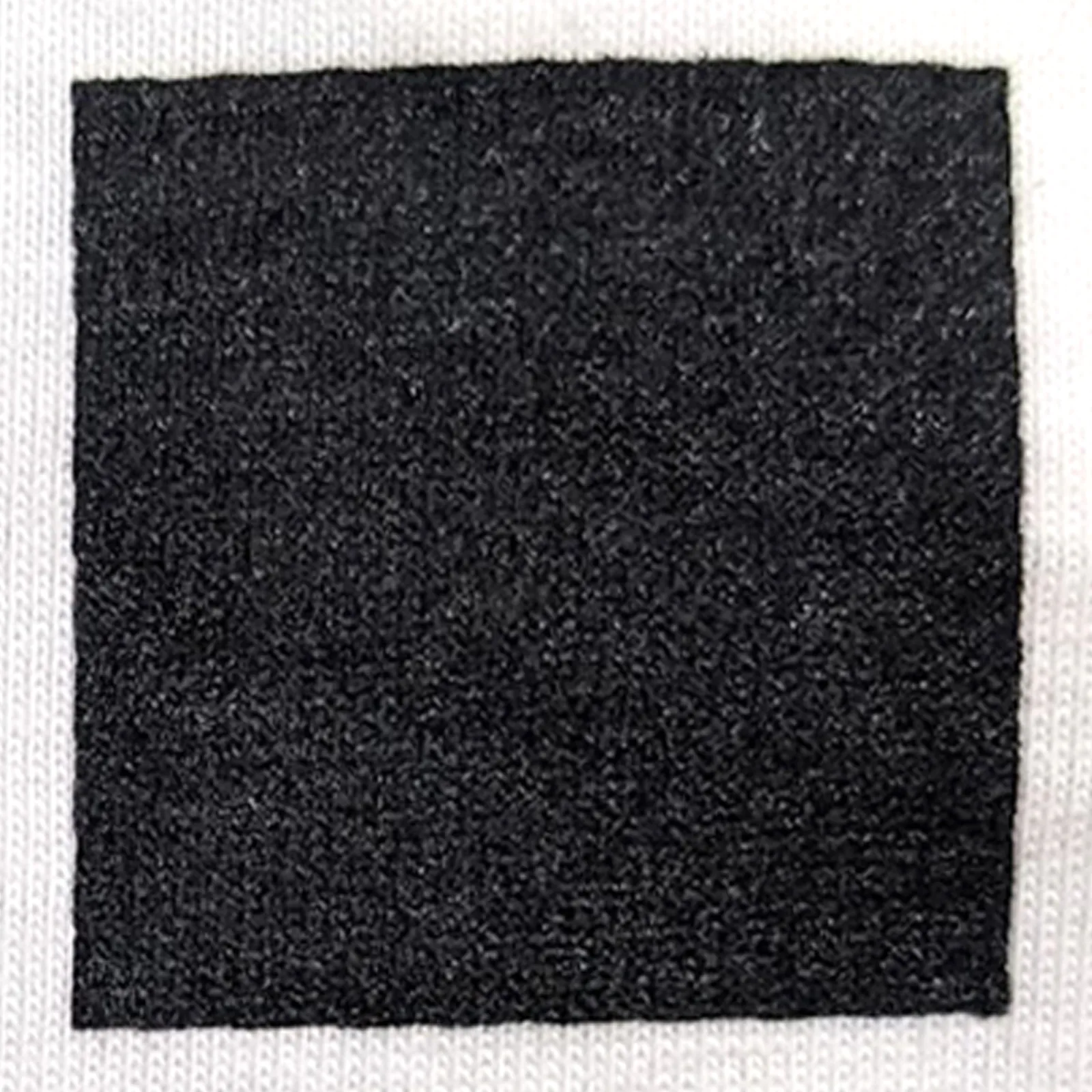 オリジナルプリント色見本 ブラック：白綿生地へのシルクスクリーンプリント仕上がり（インク番号 C-02）