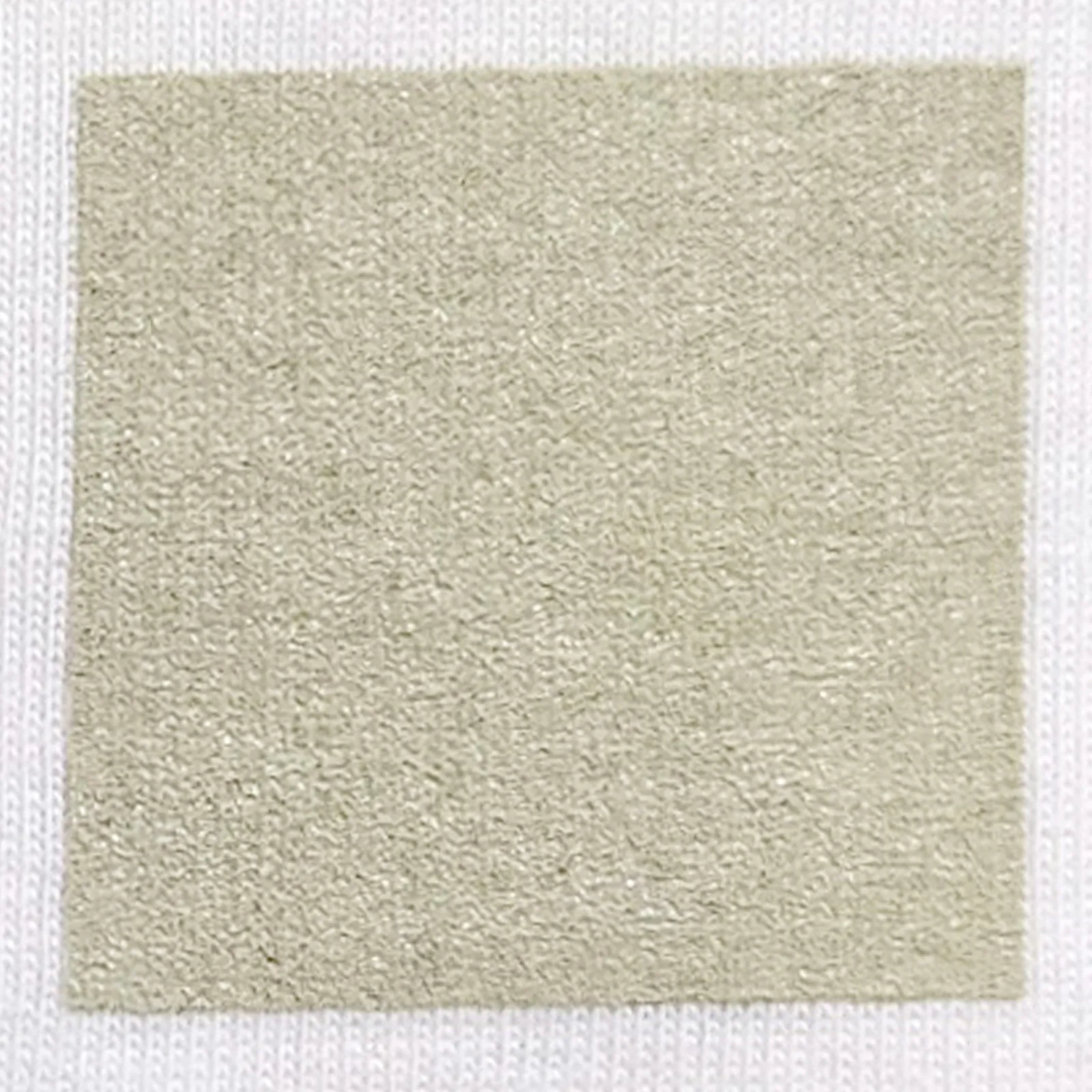 オリジナルプリント色見本 ベージュ：白綿生地へのシルクスクリーンプリント仕上がり（インク番号 C-20）