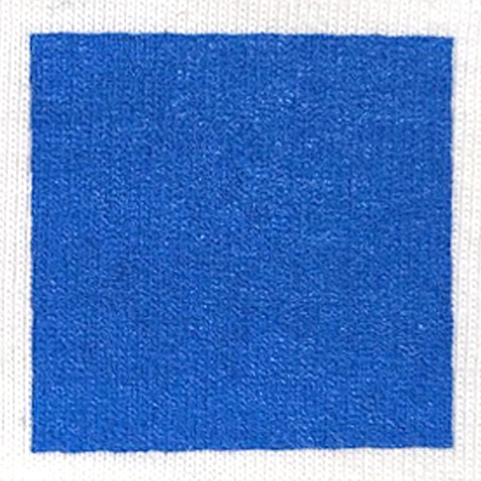 オリジナルプリント色見本 ブルー：白綿生地へのシルクスクリーンプリント仕上がり（インク番号 C-23）