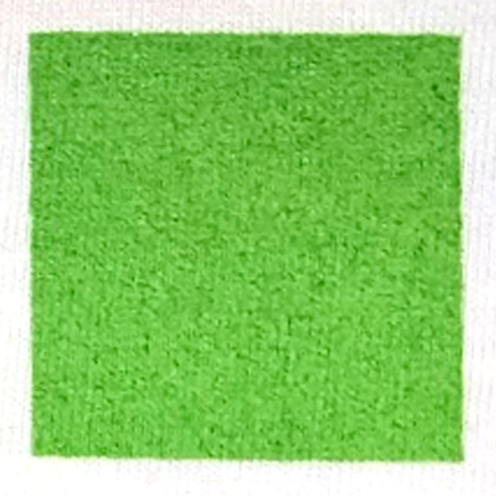 オリジナルプリント色見本 ライム：白綿生地へのシルクスクリーンプリント仕上がり（インク番号 C-37）