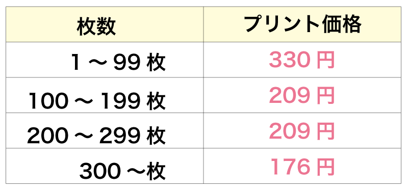 オリジナルプリント大サイズ2色プリント代