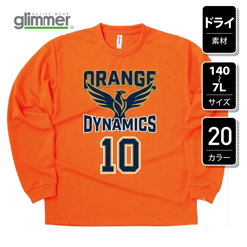 4.4オンスドライロングスリーブTシャツ
