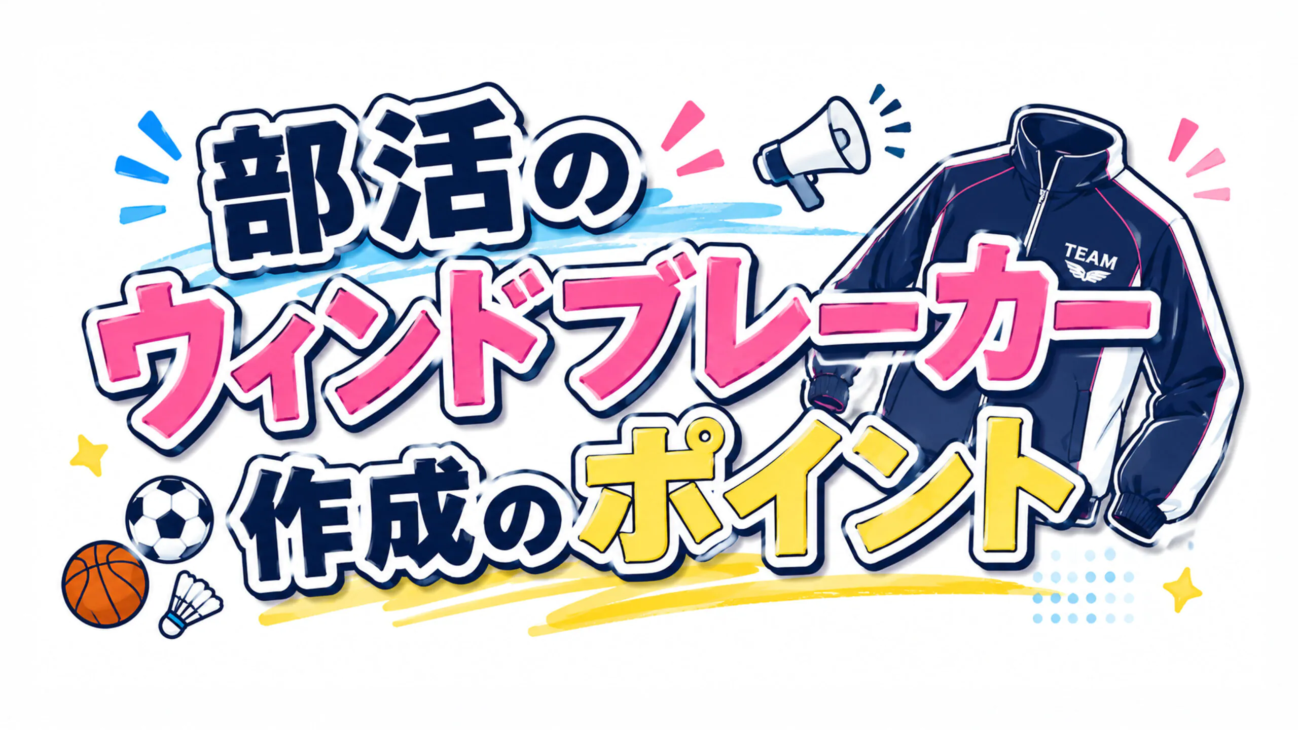 部活のウィンドブレーカー作成のポイント