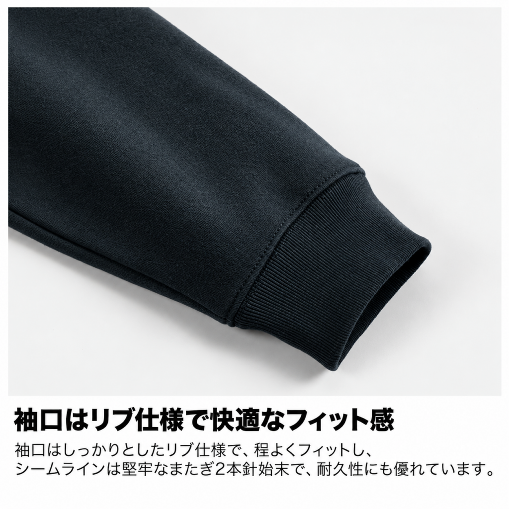 8.3オンス T/C ソフトブレンド クルーネック スウェット(裏起毛)