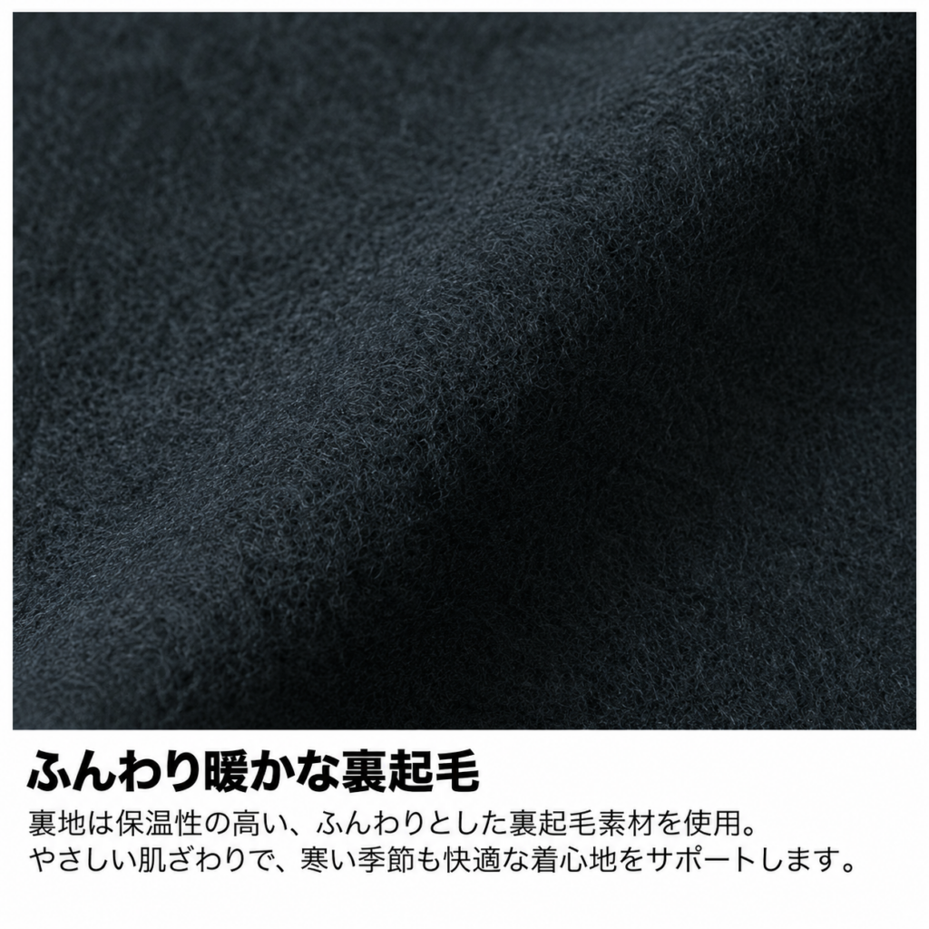 8.3オンス T/C ソフトブレンド クルーネック スウェット(裏起毛)